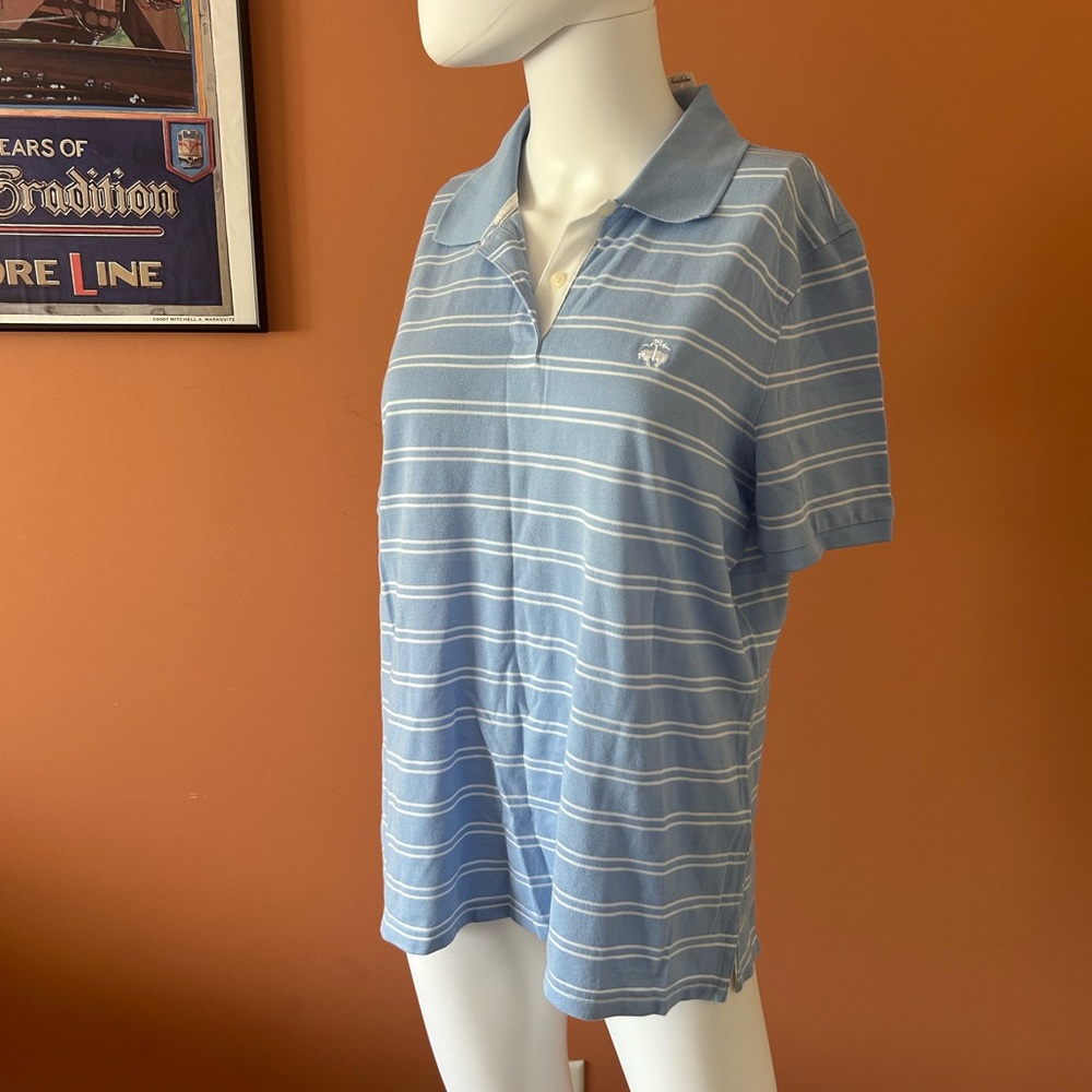 BROOKS BROTHERS “Golden Fleece Performance Polo” light blue women’s polo - Picture 5 of 12